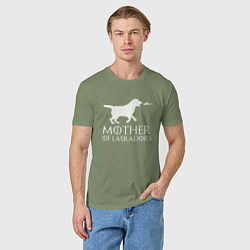 Футболка хлопковая мужская Мать Лабрадоров, цвет: авокадо — фото 2