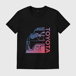 Футболка хлопковая мужская TOYOTA Z, цвет: черный