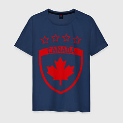 Футболка хлопковая мужская Canada: 4 Stars, цвет: тёмно-синий