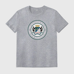 Футболка хлопковая мужская From Novosibirsk with love, цвет: меланж