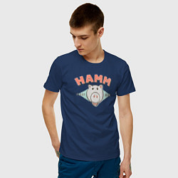 Футболка хлопковая мужская Hamm, цвет: тёмно-синий — фото 2