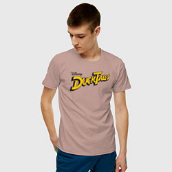 Футболка хлопковая мужская Ducktales, цвет: пыльно-розовый — фото 2
