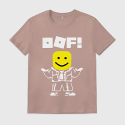 Футболка хлопковая мужская ROBLOX, цвет: пыльно-розовый
