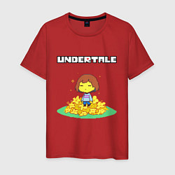 Футболка хлопковая мужская UNDERTALE, цвет: красный