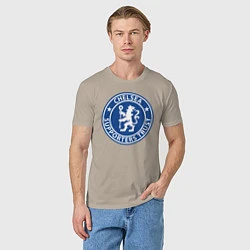 Футболка хлопковая мужская Chelsea FC, цвет: миндальный — фото 2