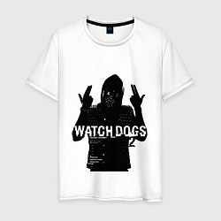 Футболка хлопковая мужская Watch dogs 2 Z, цвет: белый