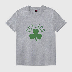 Футболка хлопковая мужская Boston Celtics, цвет: меланж