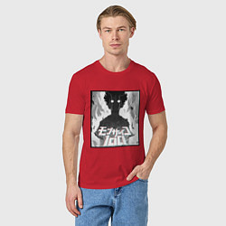 Футболка хлопковая мужская Mob psycho 100 Z, цвет: красный — фото 2