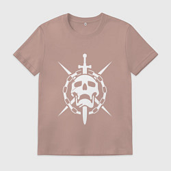 Футболка хлопковая мужская DESTINY 2, цвет: пыльно-розовый