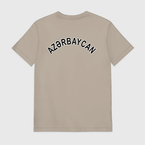 Мужская футболка Азербайджан / Миндальный – фото 2
