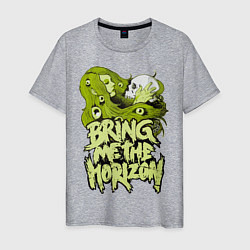 Футболка хлопковая мужская Bring Me the Horizon, цвет: меланж