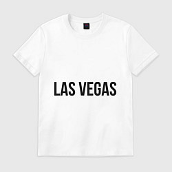Футболка хлопковая мужская Las Vegas, цвет: белый