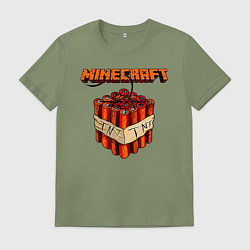 Футболка хлопковая мужская Minecraft, цвет: авокадо