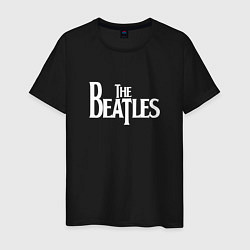 Футболка хлопковая мужская The Beatles, цвет: черный