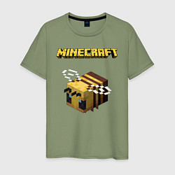 Футболка хлопковая мужская Minecraft, цвет: авокадо