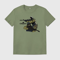Футболка хлопковая мужская CS:GO, цвет: авокадо