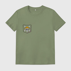 Футболка хлопковая мужская One piece, цвет: авокадо