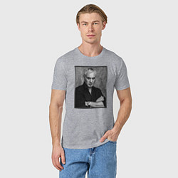 Футболка хлопковая мужская Валерий Меладзе, цвет: меланж — фото 2
