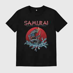Футболка хлопковая мужская Самурай, цвет: черный