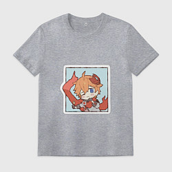 Футболка хлопковая мужская Тарталья, цвет: меланж