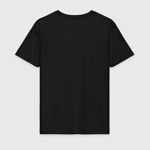 Мужская футболка 2-й СОРТ черта / Черный – фото 2
