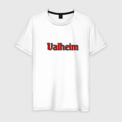 Футболка хлопковая мужская Valheim, цвет: белый