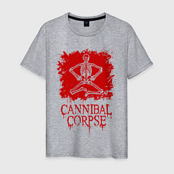 Футболка хлопковая мужская Cannibal Corpse Труп Каннибала Z, цвет: меланж