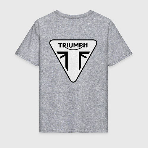 Мужская футболка Triumph Мото Лого Z / Меланж – фото 2