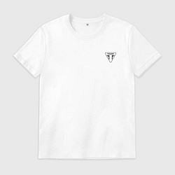 Футболка хлопковая мужская Triumph Мото Лого Z, цвет: белый