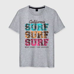 Футболка хлопковая мужская Surf, цвет: меланж