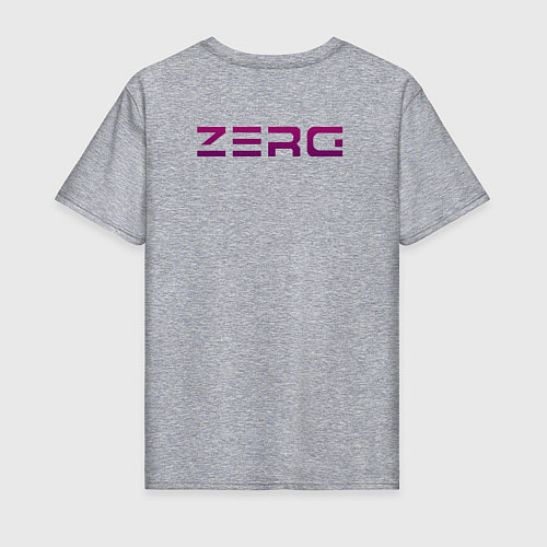 Мужская футболка Zerg logo Purple / Меланж – фото 2