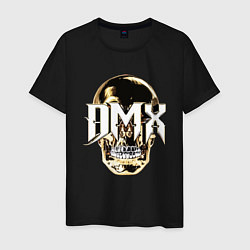 Футболка хлопковая мужская DMX Skull, цвет: черный