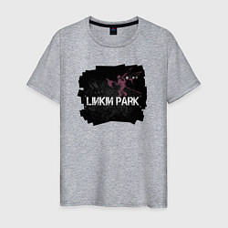 Футболка хлопковая мужская Linkin Park LP 202122, цвет: меланж