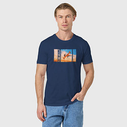 Футболка хлопковая мужская Cowboy Bebop, цвет: тёмно-синий — фото 2