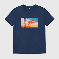 Футболка хлопковая мужская Cowboy Bebop, цвет: тёмно-синий