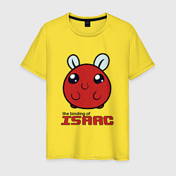Футболка хлопковая мужская The binding of isaac Monsters, цвет: желтый