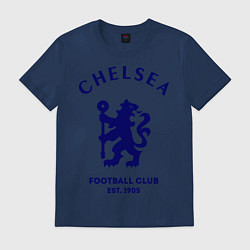 Футболка хлопковая мужская Chelsea Est. 1905, цвет: тёмно-синий