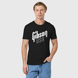Футболка хлопковая мужская GIBSON USA, цвет: черный — фото 2