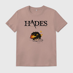 Футболка хлопковая мужская Hades, цвет: пыльно-розовый