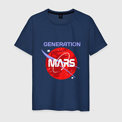 Футболка хлопковая мужская Generation Mars, цвет: тёмно-синий