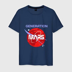Футболка хлопковая мужская Generation Mars, цвет: тёмно-синий