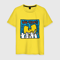 Футболка хлопковая мужская Wu-Tang People, цвет: желтый