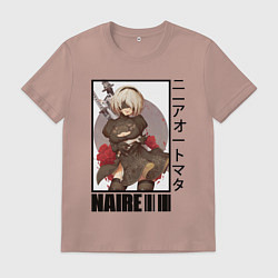 Футболка хлопковая мужская Nier, цвет: пыльно-розовый