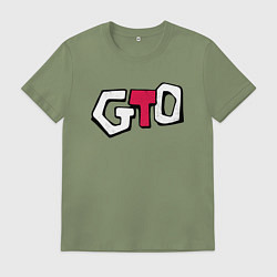 Футболка хлопковая мужская Great Teacher Onizuka, цвет: авокадо