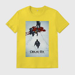 Футболка хлопковая мужская Deus Police, цвет: желтый