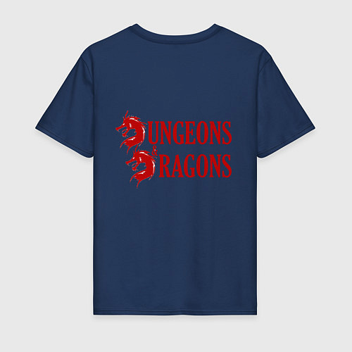 Мужская футболка Dungeons and Dragons Драконы / Тёмно-синий – фото 2