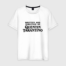 Футболка хлопковая мужская Quentin Tarantino, цвет: белый