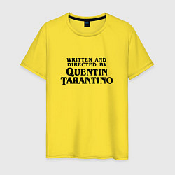 Футболка хлопковая мужская Quentin Tarantino, цвет: желтый
