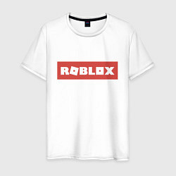 Футболка хлопковая мужская Roblox, цвет: белый