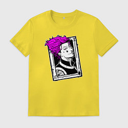 Футболка хлопковая мужская ХИСОКА КАРТА, цвет: желтый